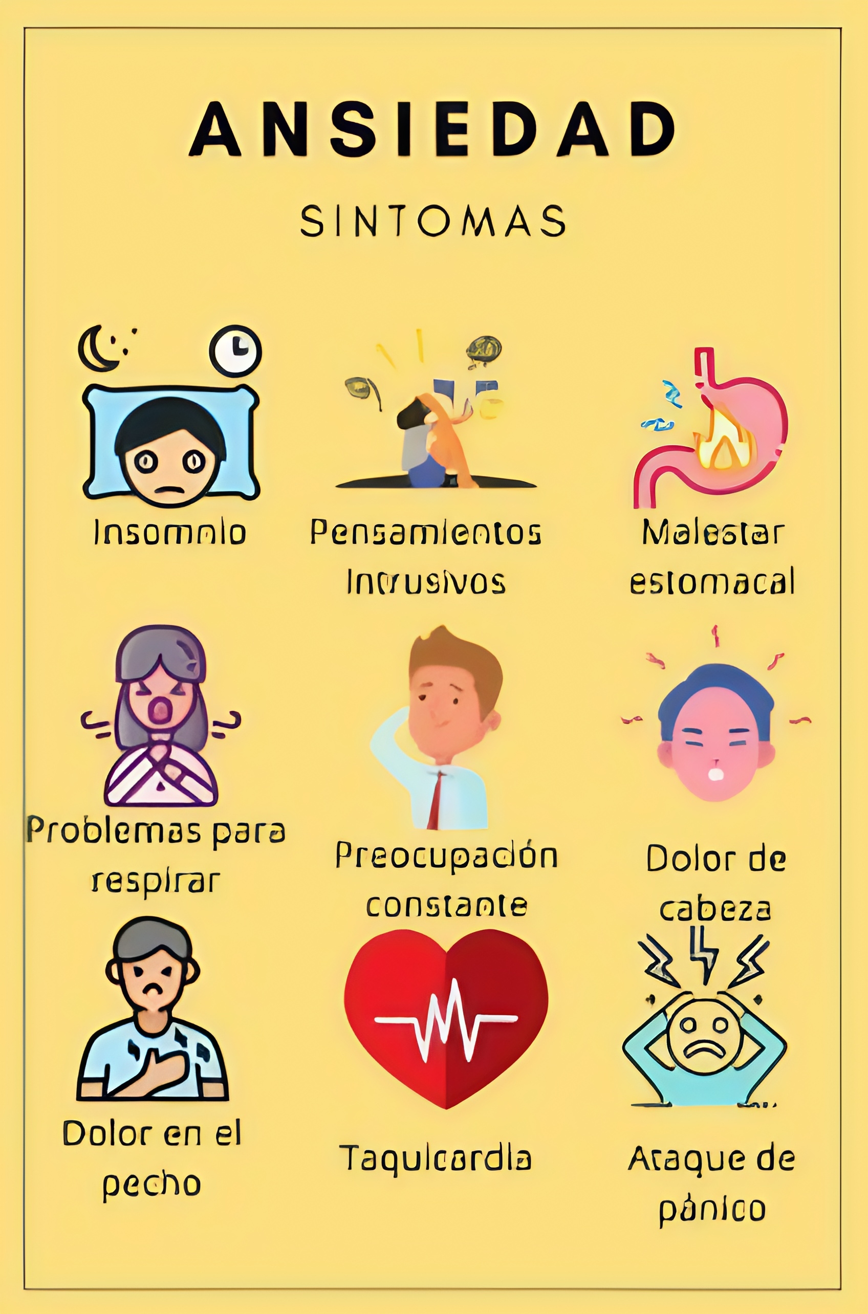 Ilustración sobre ansiedad